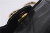 Authentic CHANEL Calf Skin Matelasse Chain Shoulder Bag Purse Black CC 7028D