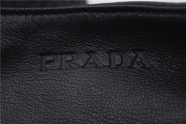 Authentic PRADA Nylon Leather Backpack Black 7029C