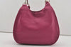 Authentic Christian Dior Vintage Shoulder Tote Bag Leather Pink 7029I