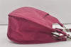 Authentic Christian Dior Vintage Shoulder Tote Bag Leather Pink 7029I