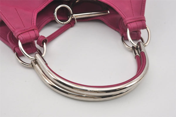 Authentic Christian Dior Vintage Shoulder Tote Bag Leather Pink 7029I
