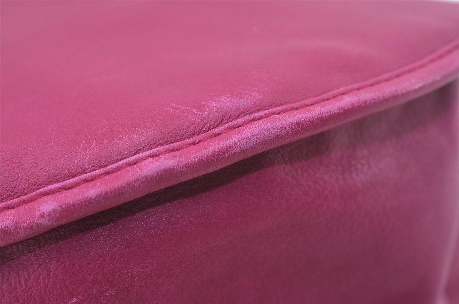 Authentic Christian Dior Vintage Shoulder Tote Bag Leather Pink 7029I