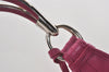 Authentic Christian Dior Vintage Shoulder Tote Bag Leather Pink 7029I