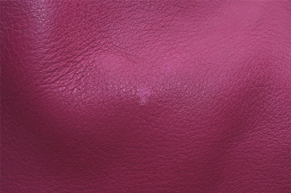 Authentic Christian Dior Vintage Shoulder Tote Bag Leather Pink 7029I