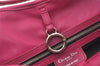 Authentic Christian Dior Vintage Shoulder Tote Bag Leather Pink 7029I