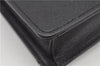 Authentic BURBERRY Vintage Leather Clutch Hand Bag Purse Black 7030F
