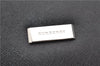 Authentic BURBERRY Vintage Leather Clutch Hand Bag Purse Black 7030F