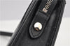Authentic BURBERRY Vintage Leather Clutch Hand Bag Purse Black 7030F