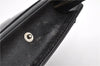 Authentic BURBERRY Vintage Leather Clutch Hand Bag Purse Black 7030F