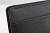Authentic BURBERRY Vintage Leather Clutch Hand Bag Purse Black 7030F