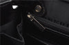 Authentic BURBERRY Vintage Leather Clutch Hand Bag Purse Black 7030F