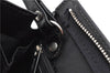 Authentic BURBERRY Vintage Leather Clutch Hand Bag Purse Black 7030F