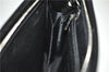 Authentic BURBERRY Vintage Leather Clutch Hand Bag Purse Black 7030F