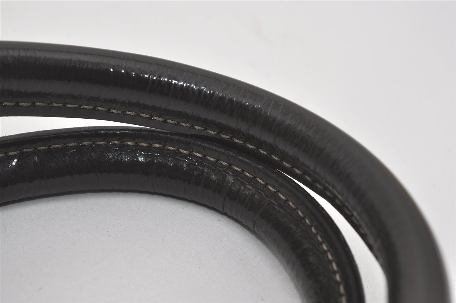 Authentic GUCCI Vintage Hand Tote Bag GG PVC Leather 190259 Brown 7030I