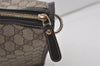 Authentic GUCCI Vintage Hand Tote Bag GG PVC Leather 190259 Brown 7030I