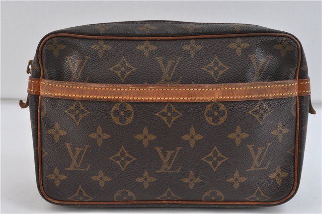 Auth LOUIS VUITTON Monogram Compiegne 23 Clutch Hand Bag M51847 LV Junk 7031C