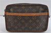 Auth LOUIS VUITTON Monogram Compiegne 23 Clutch Hand Bag M51847 LV Junk 7031C