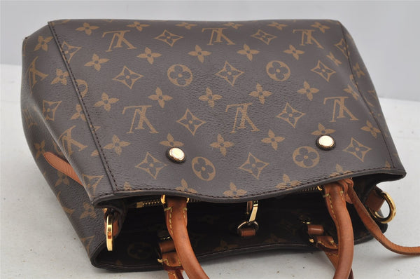 Authentic Louis Vuitton Monogram Montaigne GM 2Way Hand Bag M41055 LV 7031I