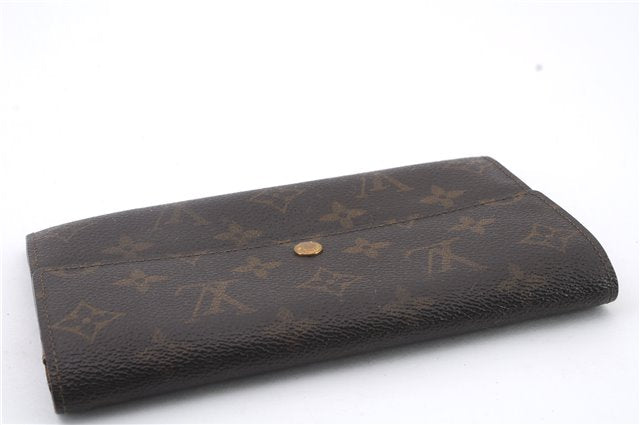 Auth LOUIS VUITTON Monogram Pochette Porte Monnaie Credit Wallet M61725 LV 7032C