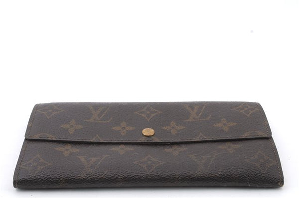 Auth LOUIS VUITTON Monogram Pochette Porte Monnaie Credit Wallet M61725 LV 7032C