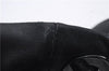 Authentic CHANEL Calf Skin Enamel Camellia Shoulder Tote Bag Purse Black 7032D