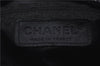 Authentic CHANEL Calf Skin Enamel Camellia Shoulder Tote Bag Purse Black 7032D