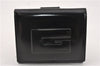 Authentic GUCCI Vintage Bifold Wallet Purse Leather Black Box 7032F