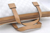 Authentic GUCCI Hand Bag Purse GG PVC Leather 264210 White Brown 7033C