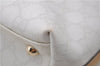 Authentic GUCCI Hand Bag Purse GG PVC Leather 264210 White Brown 7033C