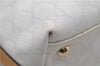 Authentic GUCCI Hand Bag Purse GG PVC Leather 264210 White Brown 7033C