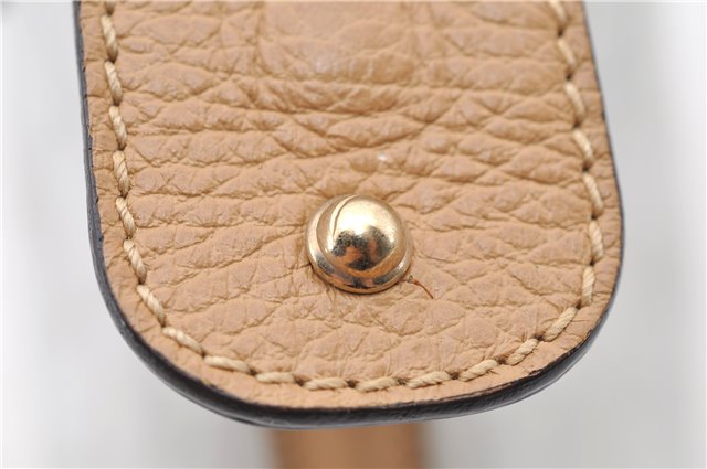 Authentic GUCCI Hand Bag Purse GG PVC Leather 264210 White Brown 7033C