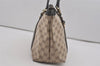 Authentic GUCCI GG Crystal Abbey Shoulder Tote Bag PVC Leather Brown 7033I