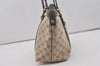 Authentic GUCCI GG Crystal Abbey Shoulder Tote Bag PVC Leather Brown 7033I