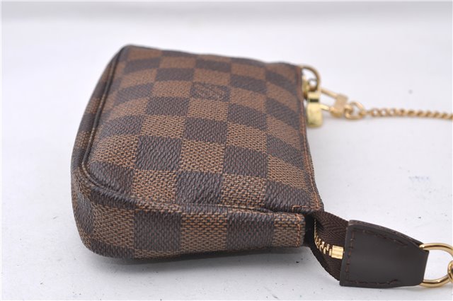 Authentic Louis Vuitton Damier Mini Pochette Accessoires Pouch N58009 LV 7034D