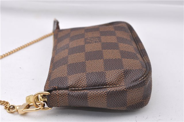 Authentic Louis Vuitton Damier Mini Pochette Accessoires Pouch N58009 LV 7034D