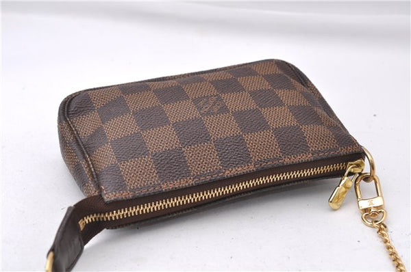 Authentic Louis Vuitton Damier Mini Pochette Accessoires Pouch N58009 LV 7034D