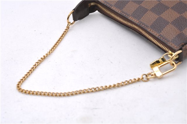 Authentic Louis Vuitton Damier Mini Pochette Accessoires Pouch N58009 LV 7034D