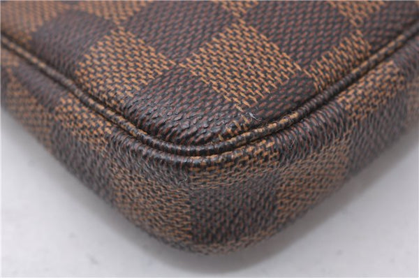Authentic Louis Vuitton Damier Mini Pochette Accessoires Pouch N58009 LV 7034D