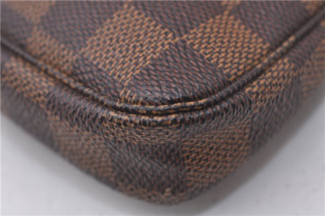 Authentic Louis Vuitton Damier Mini Pochette Accessoires Pouch N58009 LV 7034D
