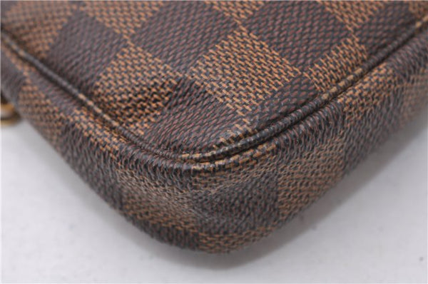 Authentic Louis Vuitton Damier Mini Pochette Accessoires Pouch N58009 LV 7034D