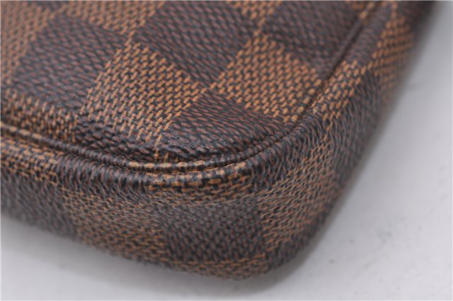 Authentic Louis Vuitton Damier Mini Pochette Accessoires Pouch N58009 LV 7034D