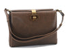 Authentic GUCCI Vintage Shoulder Bag Purse Leather Brown 7036C