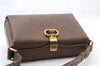 Authentic GUCCI Vintage Shoulder Bag Purse Leather Brown 7036C