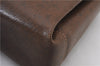 Authentic GUCCI Vintage Shoulder Bag Purse Leather Brown 7036C