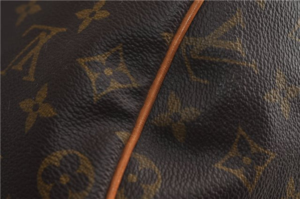 Authentic Louis Vuitton Monogram Sac Polochon 2Way Boston Bag M41222 LV 7036D