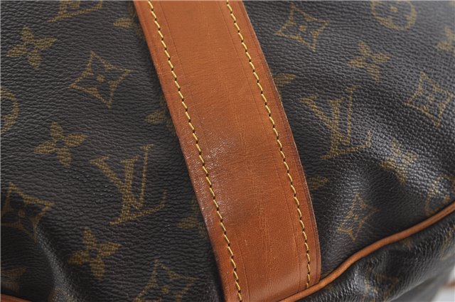 Authentic Louis Vuitton Monogram Sac Polochon 2Way Boston Bag M41222 LV 7036D