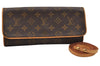 Authentic Louis Vuitton Monogram Pochette Twin GM Shoulder Bag M51852 LV 7036I