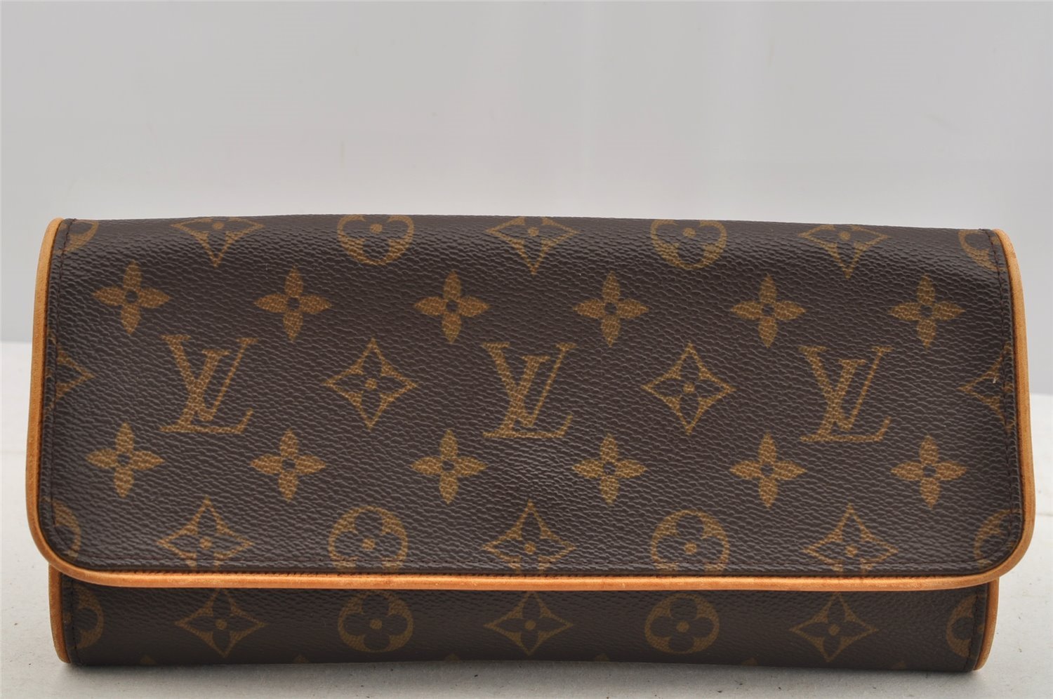Authentic Louis Vuitton Monogram Pochette Twin GM Shoulder Bag M51852 LV 7036I