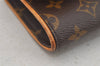 Authentic Louis Vuitton Monogram Pochette Twin GM Shoulder Bag M51852 LV 7036I