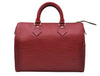 Authentic Louis Vuitton Epi Speedy 25 Hand Boston Bag Red M43017 LV 7037D